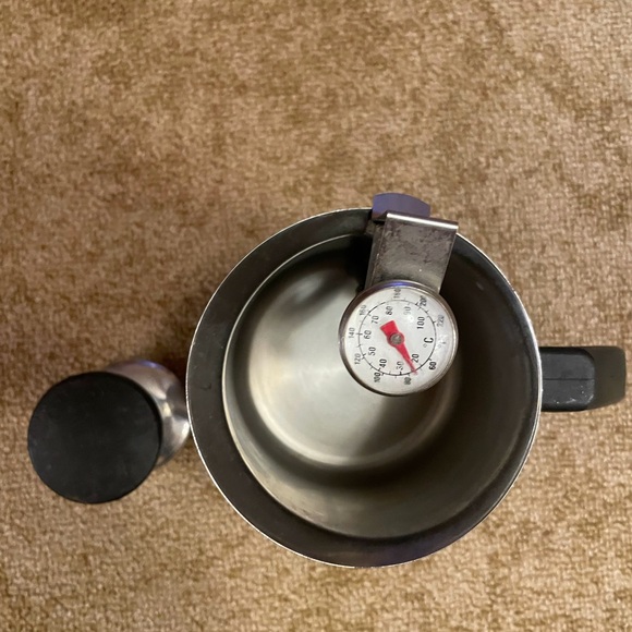 Starbucks Silver Milk Frothing Pitcher set - Picture 2 of 6